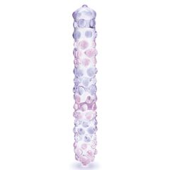 Фаллоимитатор с массажными точками Purple Rose - 23 см. - 