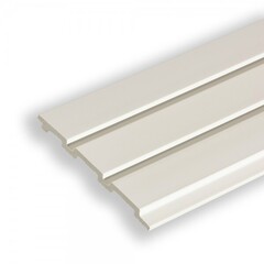 Панель вспененный полистирол ГРЕЙС 3D RAIL Белая 120х2700 мм