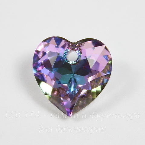 6432 Подвеска Сваровски Сердечко Heart Cut Crystal Vitrail Light (10,5 мм)