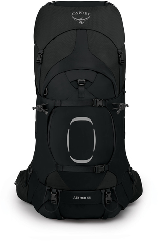 Картинка рюкзак туристический Osprey Aether 65 Black - 4