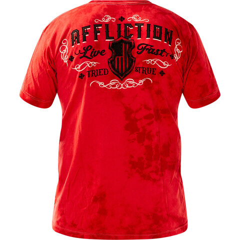 Affliction | Футболка мужская Code Of Honor Red A25346 спина