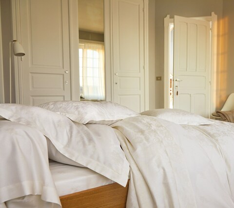 Постельное белье 2 спальное евро Blanc des Vosges Hesperide Nacre