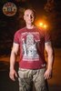 Футболка Дух предков Воин Бордовый