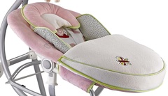 Электрокачели с адаптером Nuovita Casseta, цвет - Rosa Verde / Зеленая Роза (BY028_509)