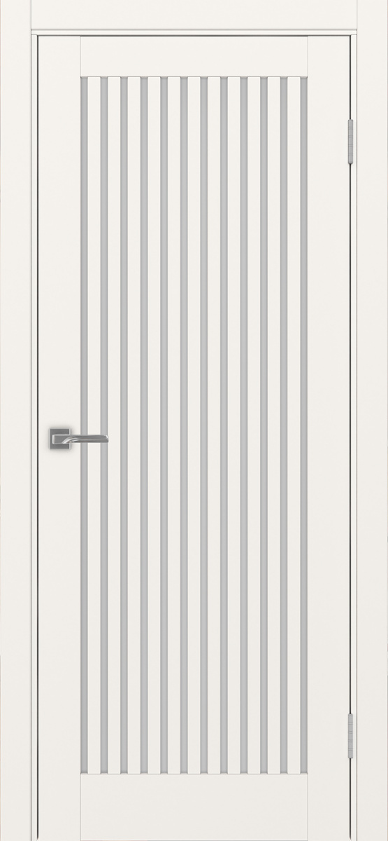 Дверь межкомнатная Оптима Порте Турин 543.2, цвет бежевый, экошпон, стекло мателюкс