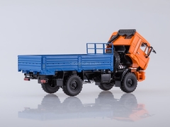 KAMAZ-43502 flatbed truck orange-blue 1:43 PAO KAMAZ