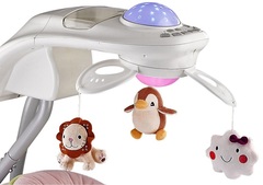 Электрокачели с адаптером Nuovita Casseta, цвет - Rosa Verde / Зеленая Роза (BY028_509)