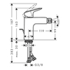 Hansgrohe Logis 71200670 Смеситель для биде 100 (черный матовый)