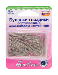 БУЛАВКИ-ГВОЗДИКИ ПОРТНОВСКИЕ В ПЛАСТИКОВОМ КОНТЕЙНЕРЕ