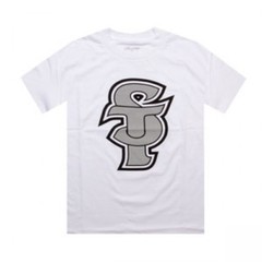 Футболка Sneaktip Script Lock Up белая