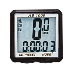 Велокомпьютер AS-8000, беспроводной, 8 функций,