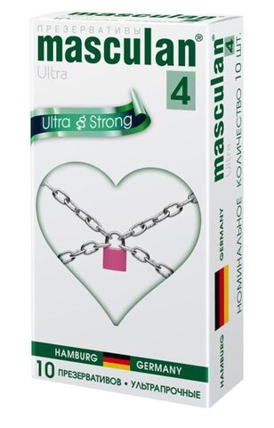 Ультрапрочные презервативы Masculan Ultra 4 Strong - 10 шт. - Masculan Masculan Ultra 4 Strong №10