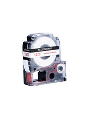 Кассета с лентой S'OK by Sakura Printing C53S654011 (LK4WRN) для Epson  LW300, LW400, LW700, LW600P, LW1000P, K400, Z700, Z800, красный на белом, 12мм, 8м, стандартная