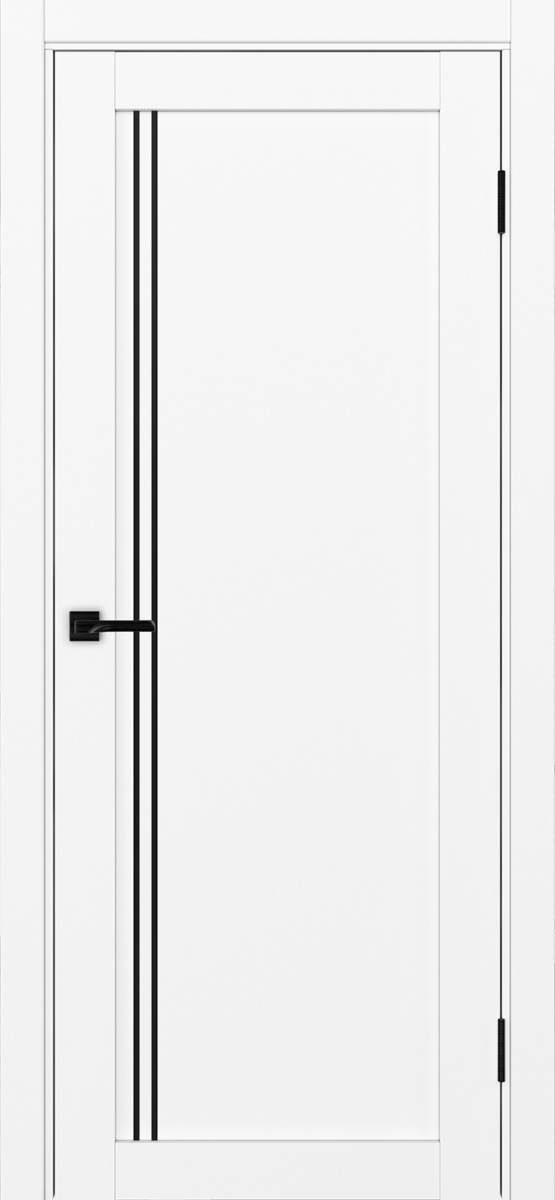 Дверь межкомнатная Оптима Порте Турин 566.111 АПП молдинг SB, цвет белый снежный, экошпон, глухая