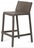 Стул пластиковый полубарный темно-серый Trill Stool Mini Италия