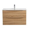 BelBagno MARINO-CER-MINI-700-2C-SO-BO-P MARINO-CER-MINI База под раковину подвесная с двумя выкатными ящиками, Bianco Opaco, 696x390x500, MARINO-CER-MINI-700-2C-SO-BO-P