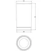 Gessi 38833#149 Gessi Emporio Accessories Стакан настольный, сатинированное стекло, держатель Finox Brushed Nickel