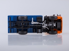 KAMAZ-43502 flatbed truck orange-blue 1:43 PAO KAMAZ