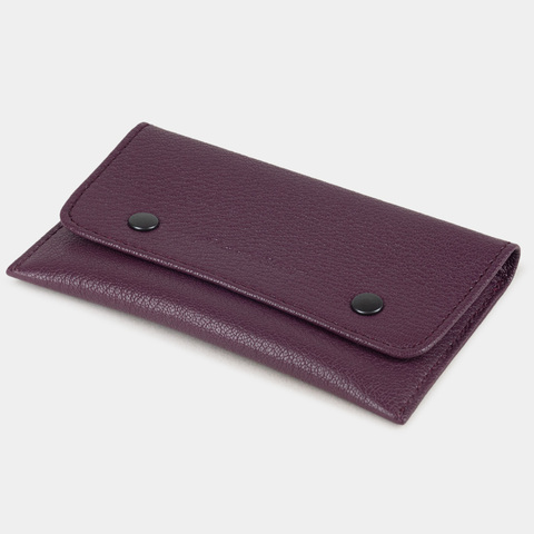 Кофр для украшений Medium из кожи козы, фиолетового цвета