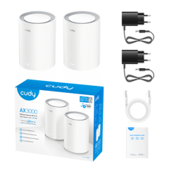 Бесшовный Mesh роутер Cudy M3000 - Mesh-система Wi-Fi 6 AX3000 с портом WAN 2,5 Гбит/с M3000