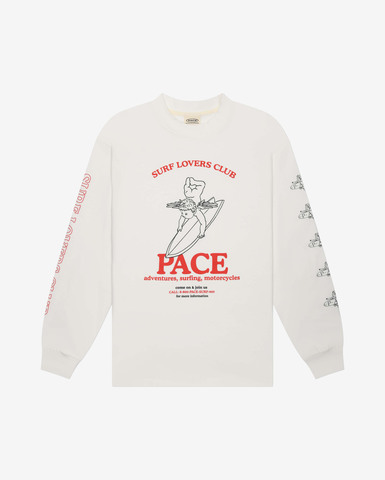 Лонгслив Miracle Apparel Surf Lovers Club молочный