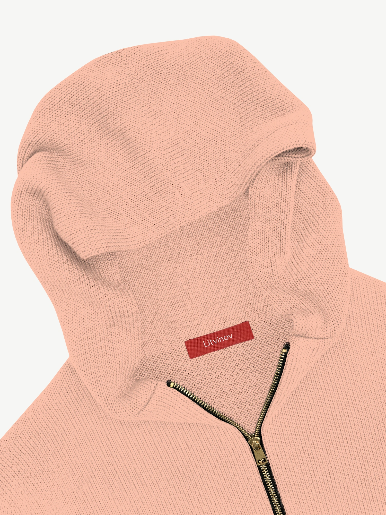 Толстовка на замке из экохлопка