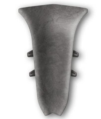 Угол внутренний для плинтуса 55мм "Идеал Классик", 548 Лофт серый