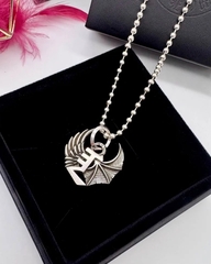 Колье-цепочка с подвеской в стилистике CHROME HEARTS