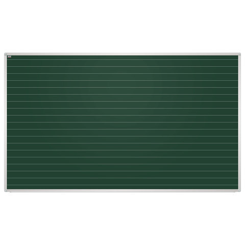 Доска для мела магнитная, 85x100 см, зеленая, в линию, алюминиевая рамка, EDUCATION 