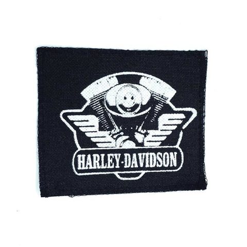 Нашивка Harley-Davidson (черно-белая)