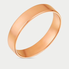 Кольцо обручальное из розового золота 585 пробы без вставки (арт. КЕ17004)