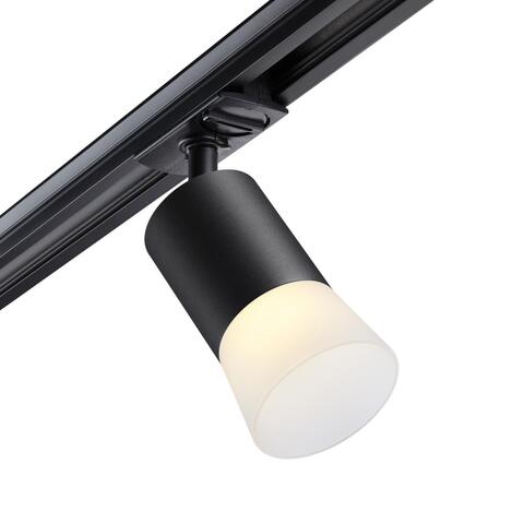 370902 PORT NT22 черный Трековый светильник двухжильный (универсальный) IP20 GU10 9W 220V ELINA