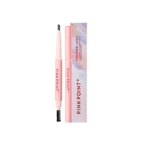 ( 2pv)PINK POINT Карандаш для бровей со стойким объёмным цветом. Цвет: Естественный маренго/тёмно-серый, объем: 0.3 г.