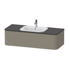 Duravit Happy D.2 Plus Тумба подвесная  354x1300x550мм 1 ящик, цвет: stone grey satin matt HP4952M9292 фото