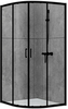 Abber Schwarzer Diamant AG01090B Душевой уголок, 90x90x195, цвет: чёрный