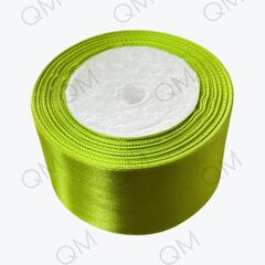 Лента атласная 5 см 25 ярдов (зеленая) №143