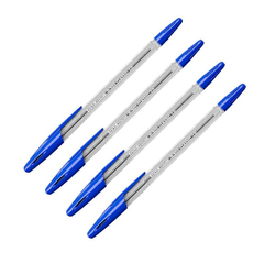 Ручка шариковая неавтоматическая ErichKrause R-301 ClassicStick 1.0 син 4шт