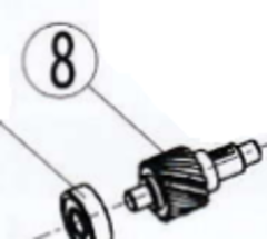 Запчасть №8 для Ken 6110B - Зубчатый вал