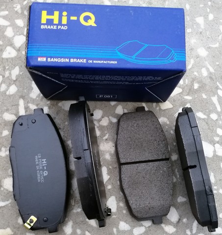 КОЛОДКИ ПЕРЕДНИЕ CRETA GS, CERATO BD, SELTOS SP2 HI-Q (С ОТВ ПОД ПРУЖИНКИ)