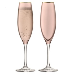 Набор из 2 бокалов флейт для шампанского Sorbet, 225 мл, коричневый, фото 1