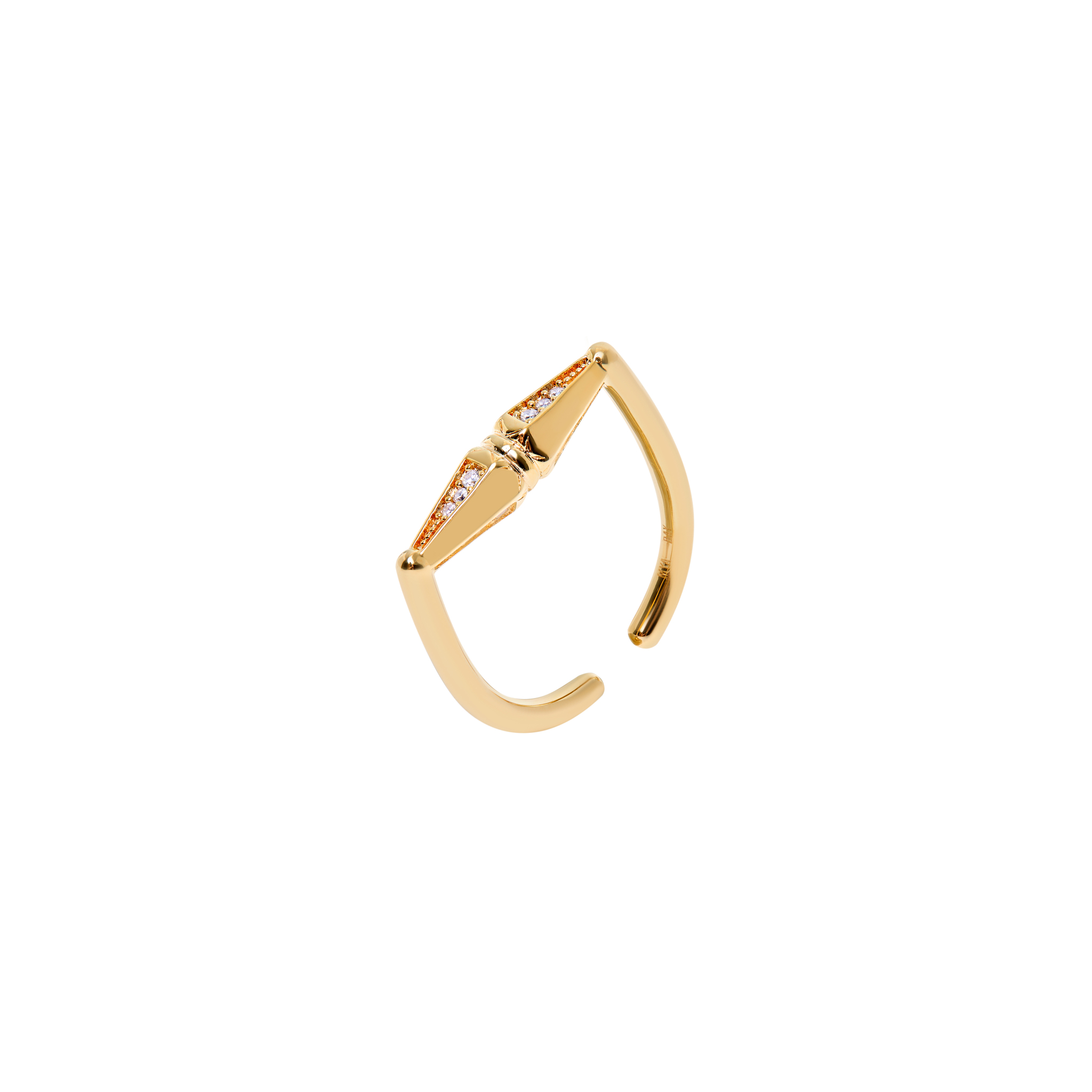 MYA BAY Кольцо Bicone Gold Ring mya bay незамкнутое кольцо с серебряным покрытием
