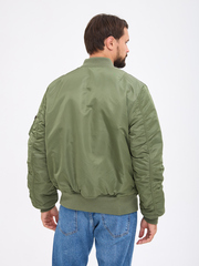 Бомбер Alpha Industries MA-1 Slim Fit Sage Green (Зеленый/Оранжевый)