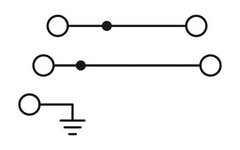 STI 2,5-PE/L/L-Заземляющие клеммы для выполнения проводки в зданиях