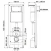 Berges 43365 Комплект : инсталляция АТОМ кнопка черная SoftTouch, унитаз QUATTRO S Rimless 49 см, сидение тонкое дюропласт микролифт, быстросъём