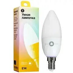 Умная лампа Yandex YNDX-00017 E14 4.8Вт 430lm Wi-Fi (1шт)