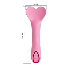 Розовый мини-вибратор DJ Cock - 13,9 см. - 