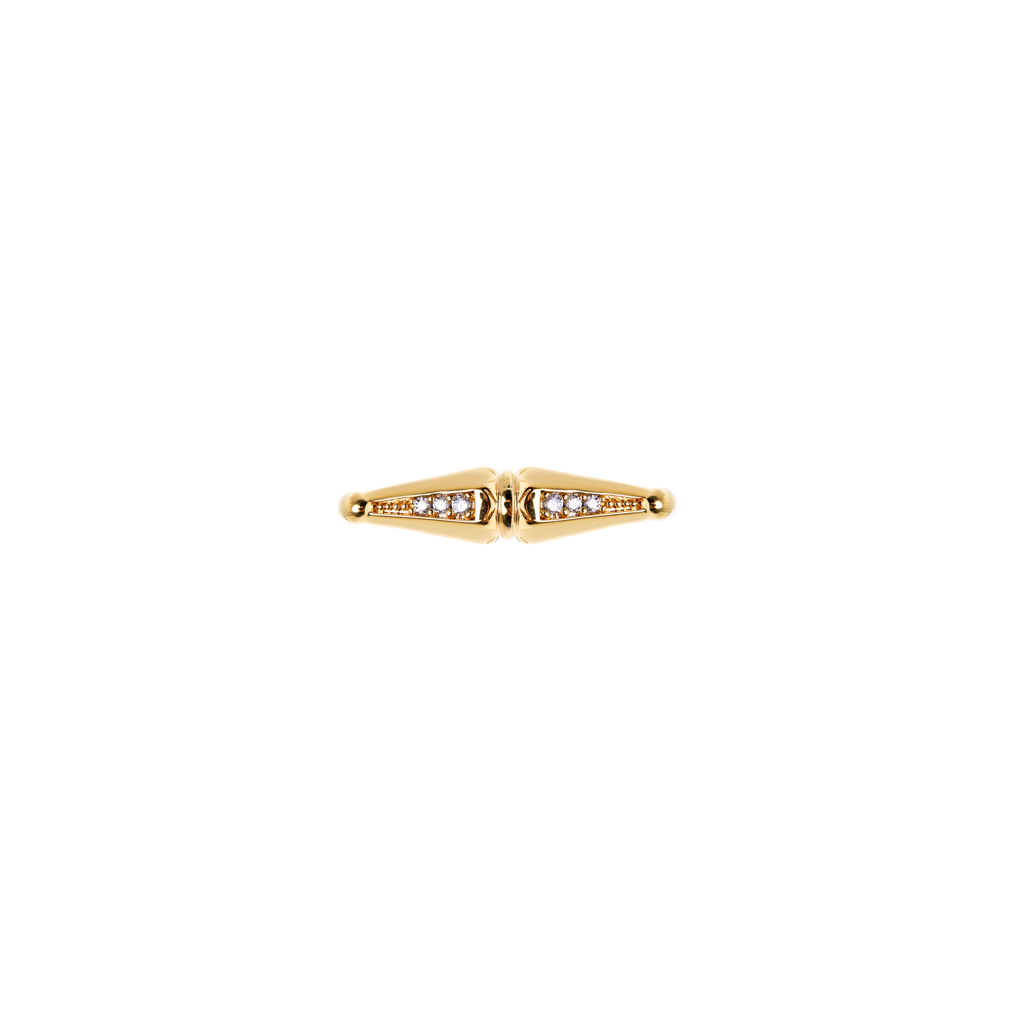 Bicone Gold Ring