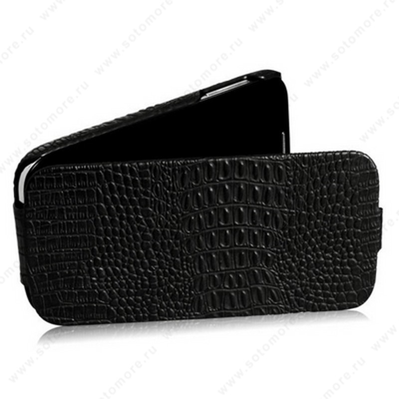 Чехол-флип Borofone для Samsung Galaxy S4 i9500/ i9505 - Borofone Crocodile Leather case Black