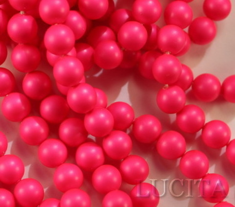 5810 Хрустальный жемчуг Сваровски Crystal Neon Pink круглый 10 мм (Картинка8)
