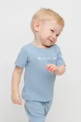 фуфайка для новорожденных  К 300582/пыльно-синий(oh happy day)
